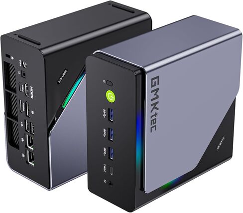 GMKtec Mini PC Gaming AMD Ryzen 7 8845HS(8C/16T, up to 5.1GHz) 32GB DDR5 RAM 1TB SSD, Desktop Computer Dual NIC 2.5G, HDMI 2.1, USB4 Mini Computer K8PLUS 32+1TB in Kuwait