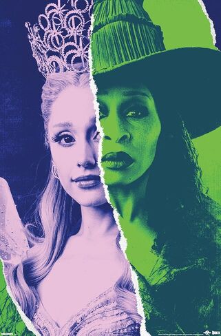 Wicked: For Good (2025) - Torn Wall Poster, 34L" x 22.4W", Unframed Version in Saudi Arabia