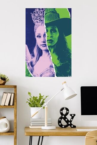 Wicked: For Good (2025) - Torn Wall Poster, 34L" x 22.4W", Unframed Version in Saudi Arabia