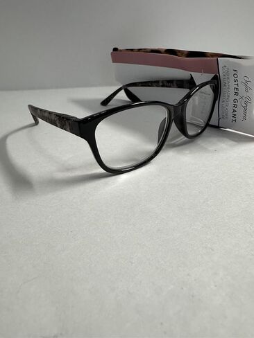 Foster Grant Sofia Vergara Fashion Reading Glasses, Black Frame with Marbled Temple Design FGSV23606. +1.75 in Saudi Arabia