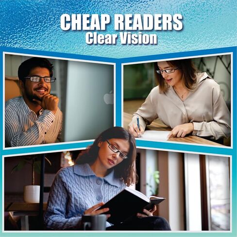 Lobyn Value Packs Cheap Readers 5 Pack Unisex Reading Glasses – Lightweight Black Readers in Saudi Arabia