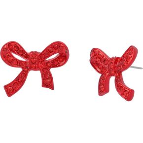 Betsey Johnson Jewelry Women's Love Spell Pavé Bow Stud Earrings in Kuwait