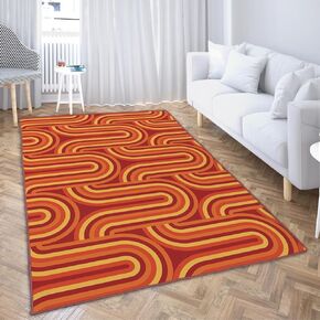 سجاد Ansouyi ملون غير قابل للانزلاق مقاس 5 × 7 أقدام، سجادة قابلة للغسل لغرفة المعيشة، سجاد ديكور منزلي منقط ملون لغرفة الألعاب وغرفة النوم وغرفة الطعام وغرفة رياض الأطفال in Kuwait