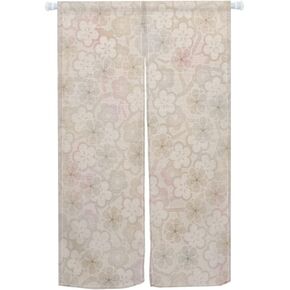 Leowefowa Japanese Noren Doorway Curtain Japanese Style Door Curtain Window Treatment Door Tapestry Polyester for Kitchen Home Decorations 33.5" Width x 59" Long (Cherry Blossom Printed) Beige in Saudi Arabia