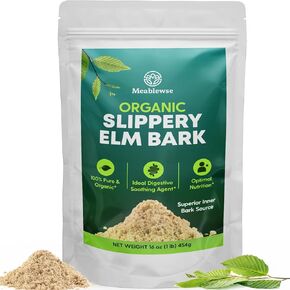 Slippery Elm, Natural Herbs Slippery Elm Powder for Soothing Throat* & Digestive, Diarrhea, PH Balance, Gut Health - with Superior Inner Bark Source, 100% Pure & Vegan, Non-GMO, 1lb (349 Servings) in Saudi Arabia