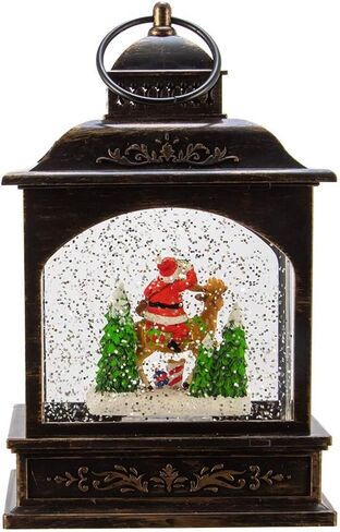 Kurt Adler 9-Inch LED Santa Lantern with Motion in Saudi Arabia
