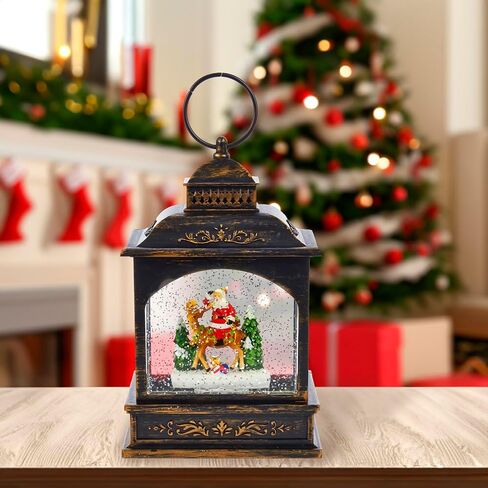 Kurt Adler 9-Inch LED Santa Lantern with Motion in Saudi Arabia