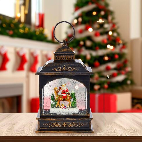 Kurt Adler 9-Inch LED Santa Lantern with Motion in Saudi Arabia