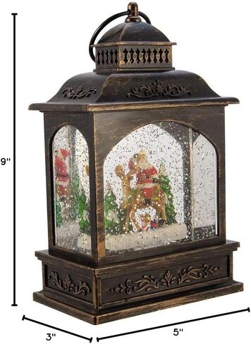 Kurt Adler 9-Inch LED Santa Lantern with Motion in Saudi Arabia