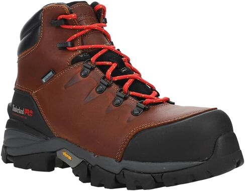 Timberland رجالي Hyperion Heritage 6 بوصة مركب مقاوم للماء عند أصابع القدم - أسود، بني - مقاس 10 M in Saudi Arabia