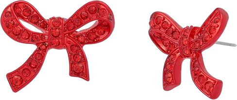 Betsey Johnson Jewelry Women's Love Spell Pavé Bow Stud Earrings in Kuwait