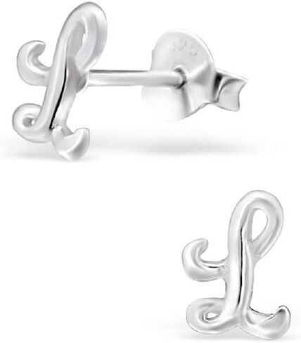 ICYROSE 925 Sterling Silver Alphabet Letter Stud Earrings (Nickel Free) in Saudi Arabia