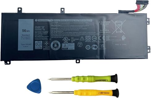 07KRV استبدال بطارية الكمبيوتر المحمول لـ Dell Latitude 5430 5530 Precision 3570 P104F P104F005 P137G P137G004 Series M69D0 H4PVC 0H4PVC Y86WG 0Y86WG 08WRCR 078FWY 4FVJG O7KRV ​​15.2V 58WH in Saudi Arabia