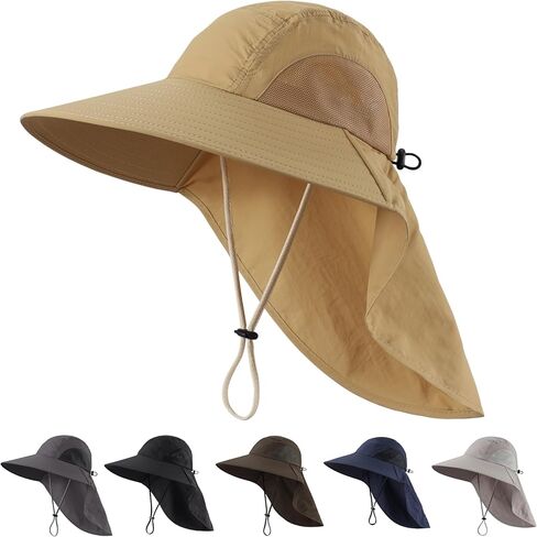 قبعات شمس للرجال والنساء سريع الجفاف في الهواء الطلق حماية أشعة الشمس upf50+ قبعة الصيد خفيفة الوزن in Kuwait