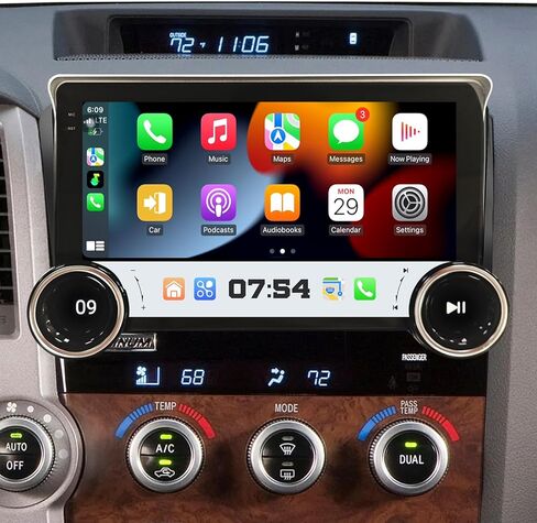Car Radio for Toyota Tundra 2014-2020 Stereo Replacement 12.1 Inch CarPlay Android Auto GPS Navigation Vertical Screen Tesla Style with DSP in Dash Headunit Multimedia Player in Saudi Arabia