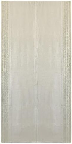 Sunnyday Fabric Doorway Curtain (W33.5'xH66.9') Takumi Tapestry noren Room Divider (Beige) in Saudi Arabia