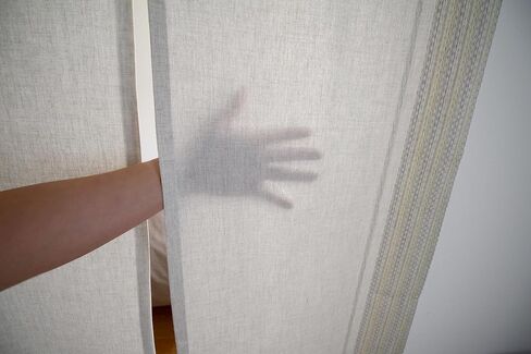 Sunnyday Fabric Doorway Curtain (W33.5'xH66.9') Takumi Tapestry noren Room Divider (Beige) in Saudi Arabia
