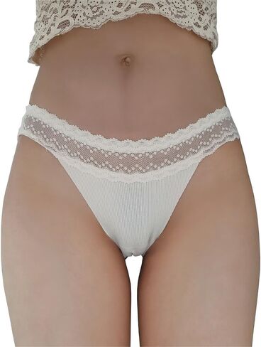 FASXIR Lace Thread Seamless Panties Bikini Sexy Pouch Briefs Thongs G-String Ice Silk T Back Underwear for Women Men in Saudi Arabia