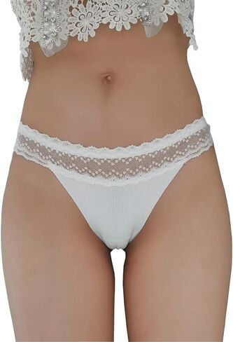FASXIR Lace Thread Seamless Panties Bikini Sexy Pouch Briefs Thongs G-String Ice Silk T Back Underwear for Women Men in Saudi Arabia