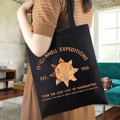 WCGXKO Mummy Movie Merch Horror Movie Gift Expeditions Est. 1926 Tote Bag Mummy Lover Gift in Saudi Arabia