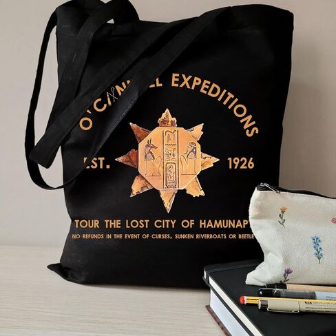 WCGXKO Mummy Movie Merch Horror Movie Gift Expeditions Est. 1926 Tote Bag Mummy Lover Gift in Saudi Arabia
