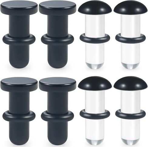 Yaalozei 14G-00G Solid Acrylic Single Flare Gauges Stretching Kit Plugs for Ears Clear Black Tops Gauges with O-Rings Gauge Stretching Kit Ear Expander Body Piercing Jewelry for Women Men in Saudi Arabia