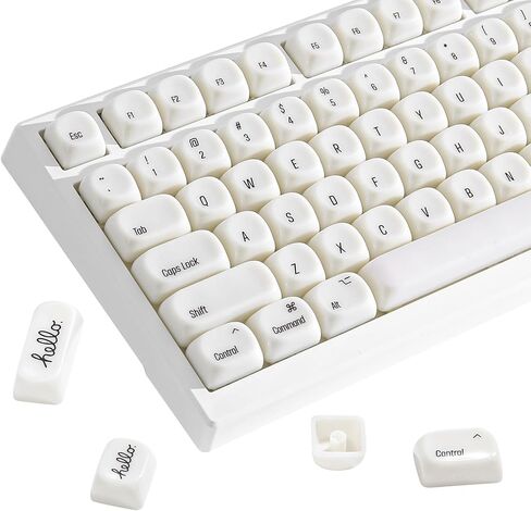 Yunzii 140 Keys MOA Keycaps ، Dye-Subsion PBT Custom keycap set for moa profile ، ceycap purple tradient capt for mx switches mechanical gaming keyboard (purple) in Kuwait