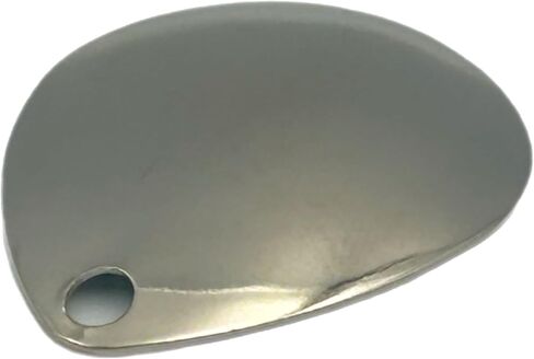 Colorado Nickel Smooth Spinner Blade for Lure Making Supplies DIY Lure Part for Spinnerbait Inline Spinner Blade Made in USA 25 Pack Size #5-#0 Nickel Colorado Blade in Saudi Arabia