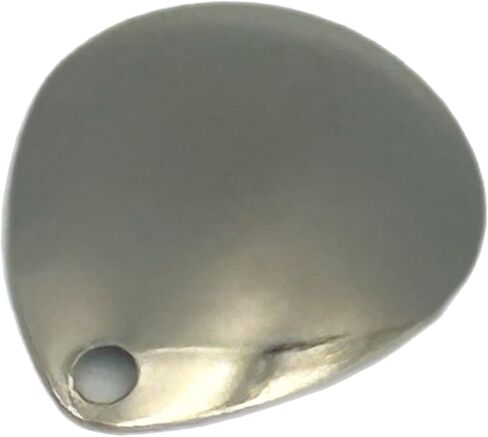 Colorado Nickel Smooth Spinner Blade for Lure Making Supplies DIY Lure Part for Spinnerbait Inline Spinner Blade Made in USA 25 Pack Size #5-#0 Nickel Colorado Blade in Saudi Arabia