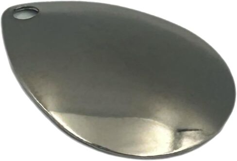 Colorado Nickel Smooth Spinner Blade for Lure Making Supplies DIY Lure Part for Spinnerbait Inline Spinner Blade Made in USA 25 Pack Size #5-#0 Nickel Colorado Blade in Saudi Arabia