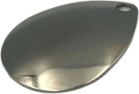 Colorado Nickel Smooth Spinner Blade for Lure Making Supplies DIY Lure Part for Spinnerbait Inline Spinner Blade Made in USA 25 Pack Size #5-#0 Nickel Colorado Blade in Saudi Arabia
