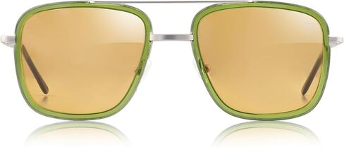 Hyperlight Aviator Green Fullerene C60 UV & bluelight daily shades for men. Unisex luxury sunglasses for women, designer sunglasses for men. Fashion branded harmonized white light eyeglasses w/case in Saudi Arabia
