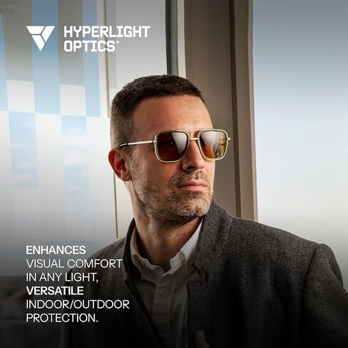 Hyperlight Aviator Green Fullerene C60 UV & bluelight daily shades for men. Unisex luxury sunglasses for women, designer sunglasses for men. Fashion branded harmonized white light eyeglasses w/case in Saudi Arabia