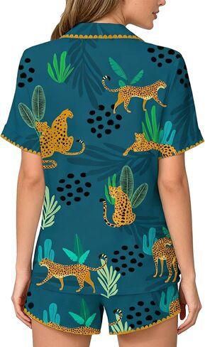 Zarityha Women's Pajama Sets 2 Piece Sleepwear Button Down PJ Short Pyjamas Lounge Sets in Saudi Arabia