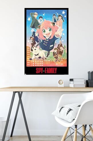 Spy x Family - ملصق حائط فني لمفتاح Anya، مقاس 34 بوصة × 22.4 عرض، إصدار غير مؤطر in Kuwait