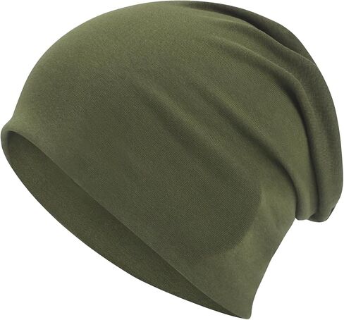 ROYBENS 100% Cotton T-Shirt Beanie for Women Men Slouchy Beanies Soft Hipster Daily Hat Lightweight Skull Cap in Saudi Arabia