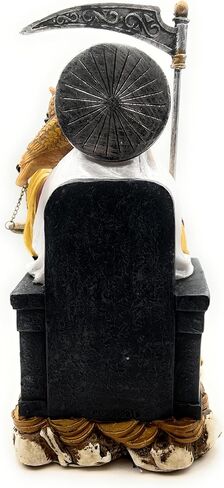 RUSTIX Santa Muerte Statue, La Santa Muerte Figurine, Saint of Holy Death, Sacred Symbol of Protection and Spirituality, Seated Religious Decor, Muerte de la Muerte Altar Piece (Multicolor) in Saudi Arabia