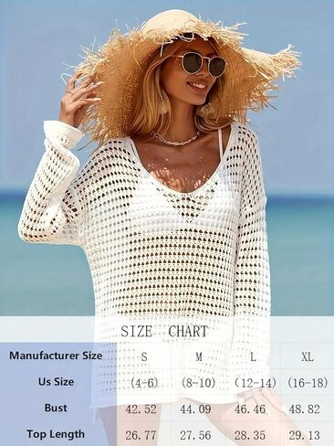 Women’s Off Shoulder Crochet Hollow Cover Up Dress with Side Slit Hem Summer Beach Swimwear Tunic for Poolside Resort in Saudi Arabia