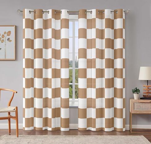 XFLINGBAO Black and Red Grommet Curtains for Living Room 84 inch Length 2 Panels Set, Black Red Ombre Semi Sheer Privacy Curtains with Light Filtering Window Treatments for Bedroom, W52 x L84 in Saudi Arabia