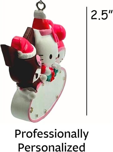 Hello Kitty Ornament – Personalized Hello Kitty and Friends Christmas Ornament Holiday Decoration Officially Licensed Featuring Hello Kitty, My Melody & Kuromi – Custom Gift for Kids & Fans in Saudi Arabia