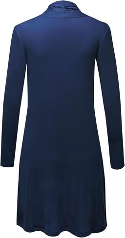 CTC Womens Solid Long Sleeve Open Front Long Cardigan in Saudi Arabia