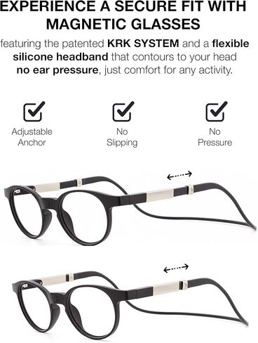 DIDINSKY Magnetic Reading Glasses – Foldable Blue Light Blocking Readers for Men & Women with Anti-Reflective Lenses in Saudi Arabia