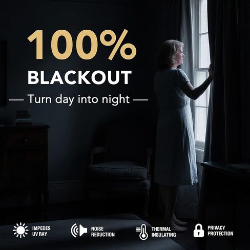 ستائر تعتيم مطورة بنسبة 100% من H.VERSAILTEX مقاس 84 بوصة، ستائر خلفية طويلة تحجب الضوء بالكامل مع طلاء رمادي لغرفة المعيشة معالجة النوافذ المعزولة حراريًا 2 لوح، رمل مبيض in Saudi Arabia