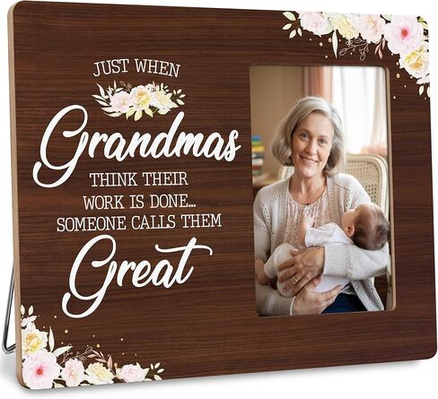 Great Grandma Gifts of Baby Announcement Picture Frame, New Great Grandmother Gift, Someone Calls Them Great Frames Fits 4x6 Photo in Saudi Arabia
