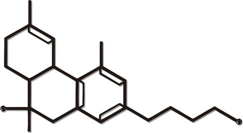 ديكور حائط Zckjnoi Molecule Hippie - ملصق جزيء مخدر وفن جداري بطابع هيبي لغرفة المراهقين الجمالية in Kuwait