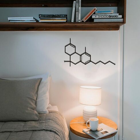 ديكور حائط Zckjnoi Molecule Hippie - ملصق جزيء مخدر وفن جداري بطابع هيبي لغرفة المراهقين الجمالية in Kuwait