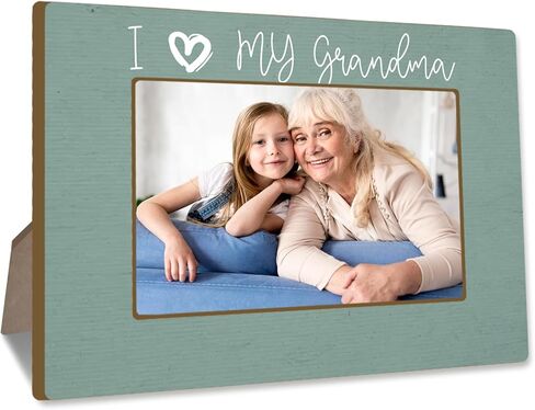 CBFEBCBST Grandson Picture Frame Grandma & Me Tabletop Photo Frame 4x6 Wooden Picture Frame with Stand, New Grandma Gifts from Baby, Photo Tabletop Display & Home Décor - A09 in Saudi Arabia