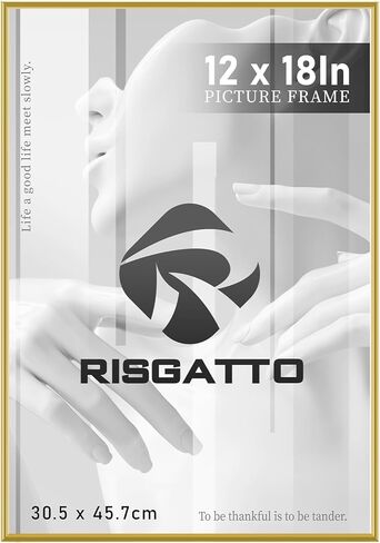 Risgatto A3 Picture Frame, 11.7x16.5 Inch Minimalist Aluminum Frame with HD Acrylic, Thin Metal Poster Frame for Wall Mount, Vertical & Horizontal Display – Black in Kuwait