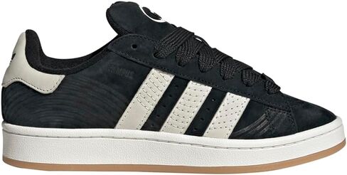 حذاء رياضي نسائي من adidas Campus 00S برباط كاجوال - أسود، أبيض - مقاس 7 M in Kuwait