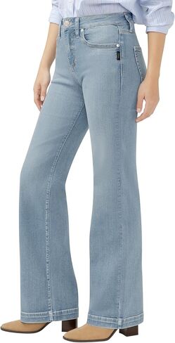 شركة Silver Jeans Co. بنطال جينز Avery عالي الارتفاع للنساء ذو ​​قصة متعرجة in Saudi Arabia